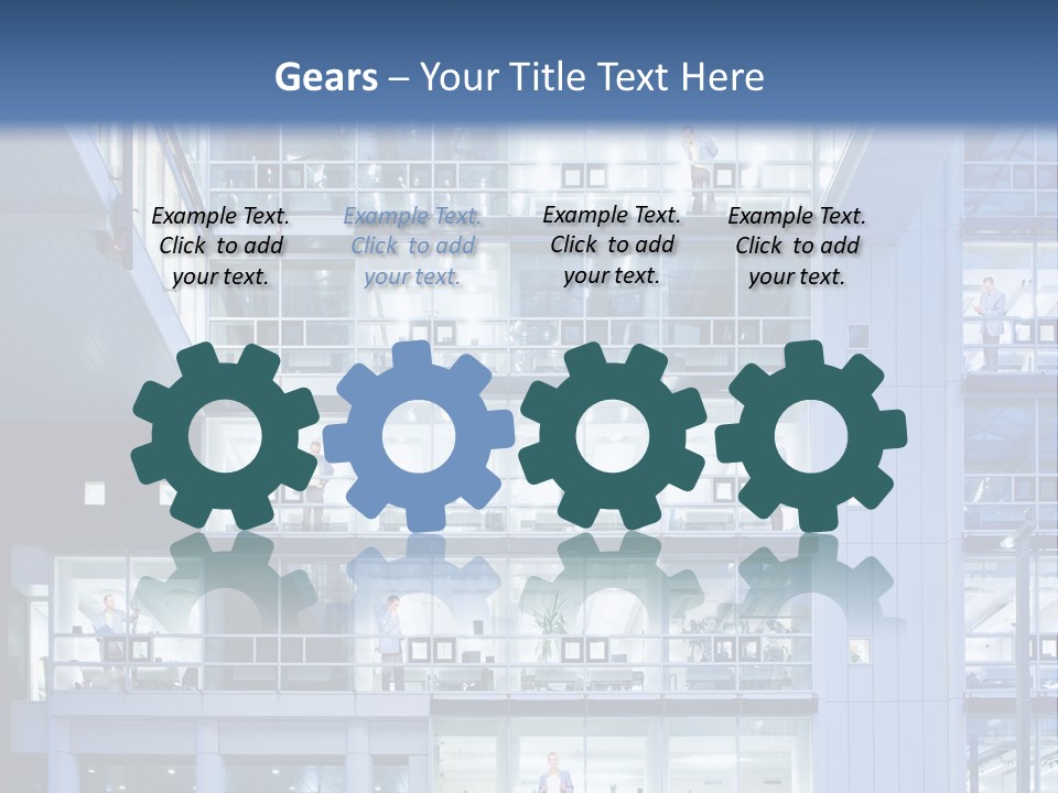 A Large Building With Many Windows And Balconies PowerPoint Template