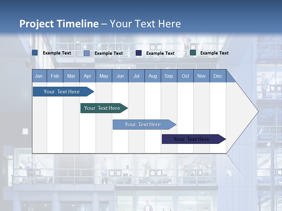 A Large Building With Many Windows And Balconies PowerPoint Template