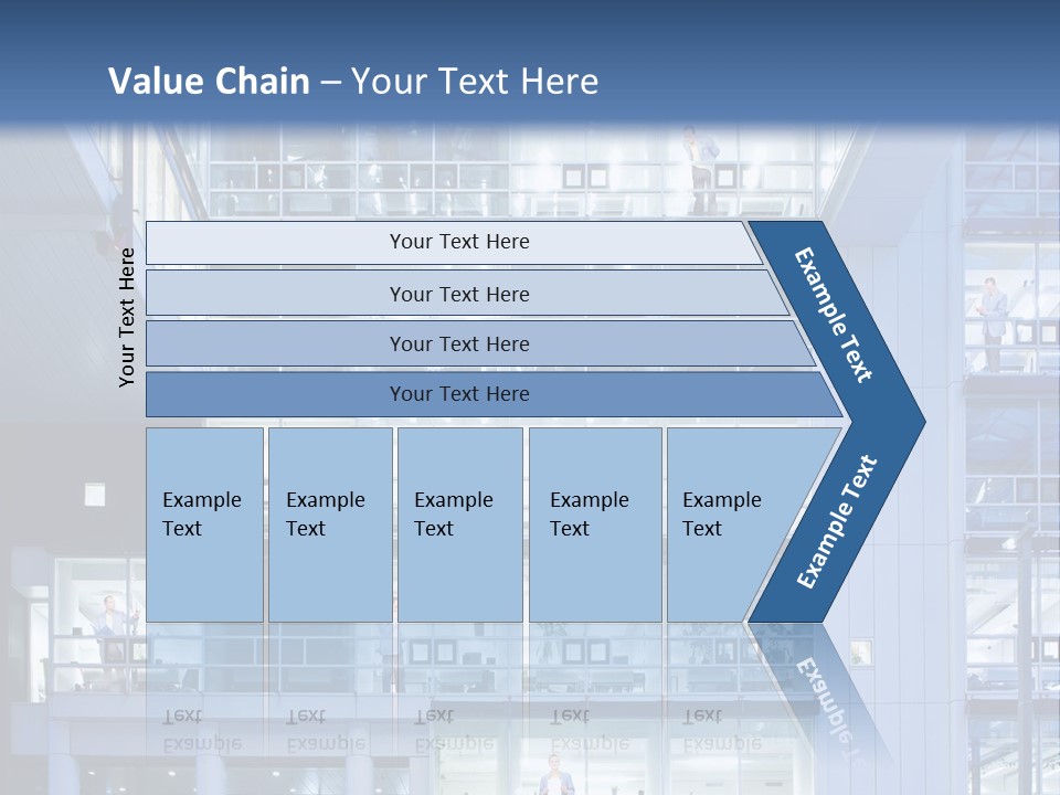 A Large Building With Many Windows And Balconies PowerPoint Template
