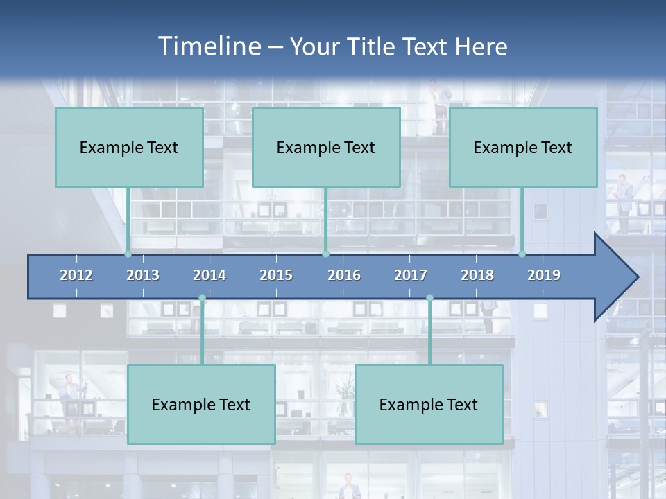 A Large Building With Many Windows And Balconies PowerPoint Template