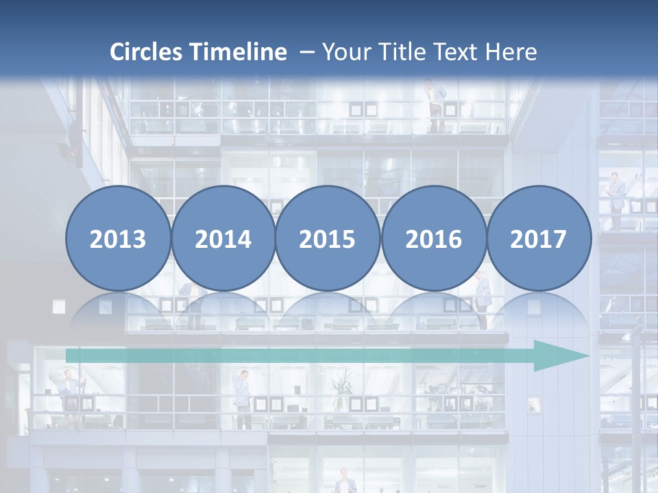 A Large Building With Many Windows And Balconies PowerPoint Template