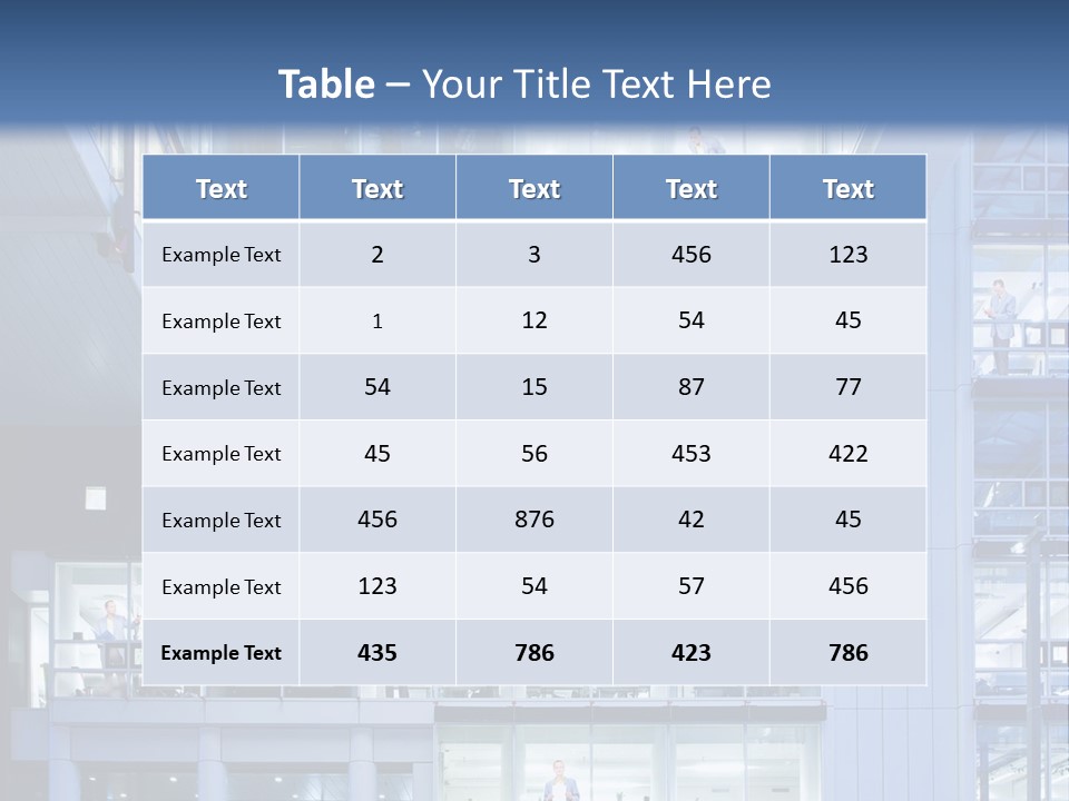 A Large Building With Many Windows And Balconies PowerPoint Template