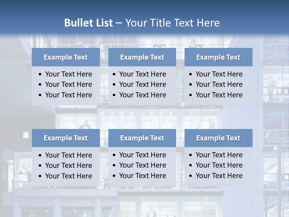 A Large Building With Many Windows And Balconies PowerPoint Template