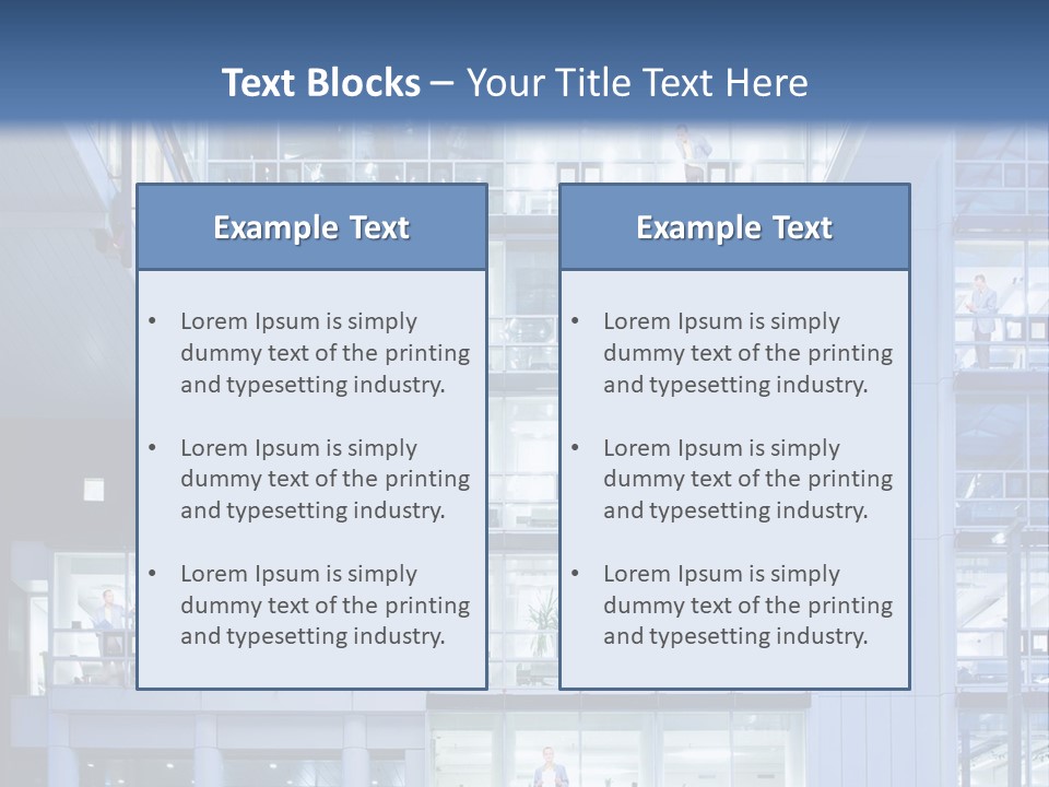 A Large Building With Many Windows And Balconies PowerPoint Template