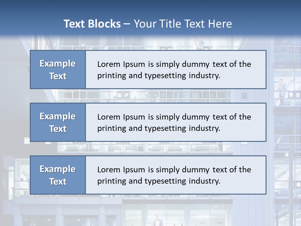 A Large Building With Many Windows And Balconies PowerPoint Template