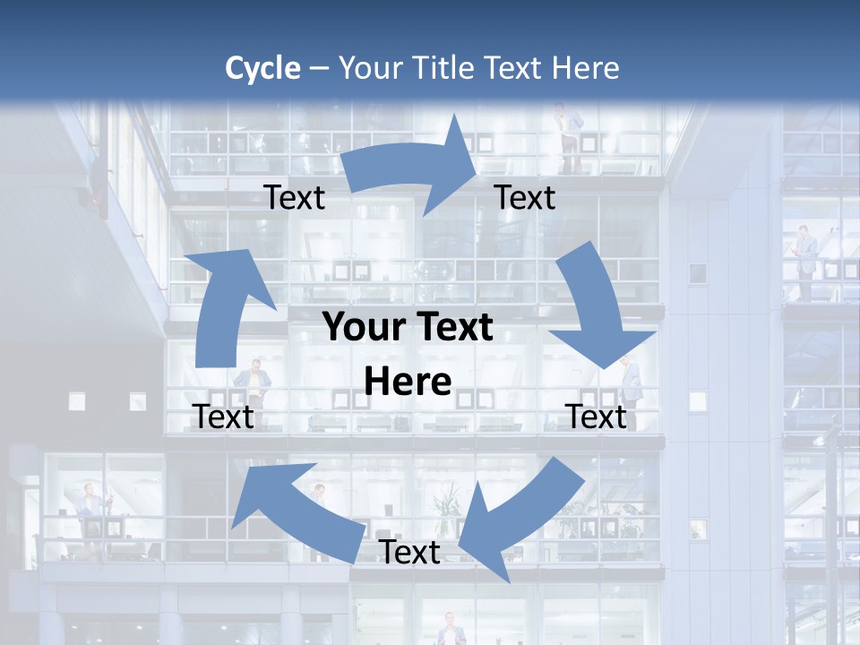 A Large Building With Many Windows And Balconies PowerPoint Template