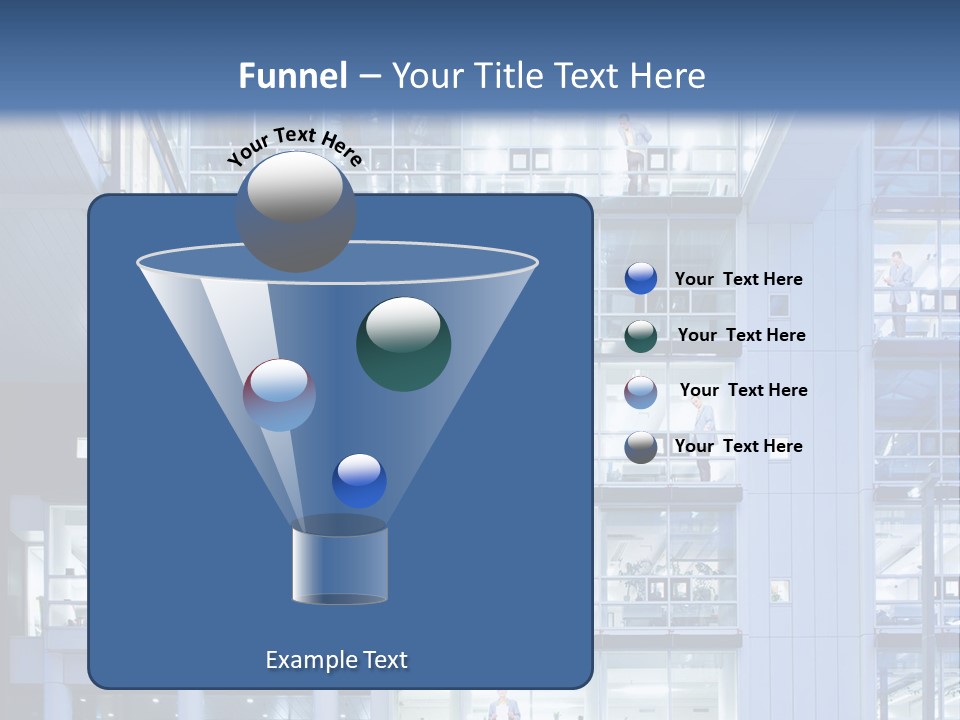 A Large Building With Many Windows And Balconies PowerPoint Template