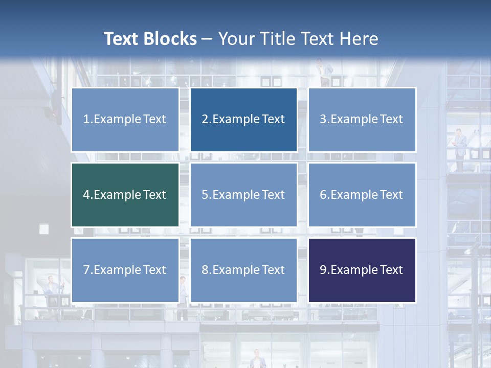A Large Building With Many Windows And Balconies PowerPoint Template