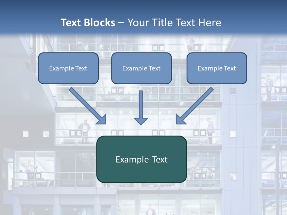 A Large Building With Many Windows And Balconies PowerPoint Template