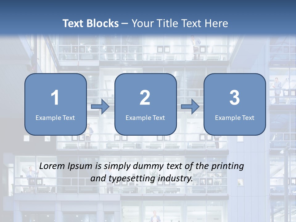 A Large Building With Many Windows And Balconies PowerPoint Template