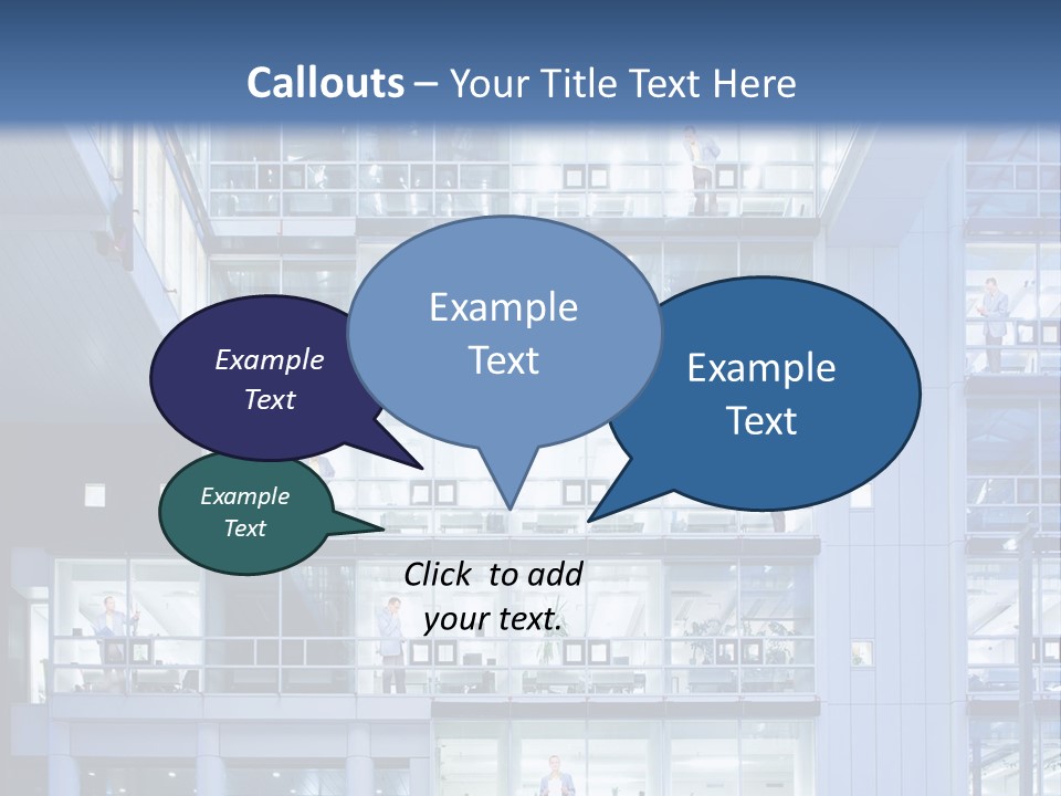 A Large Building With Many Windows And Balconies PowerPoint Template