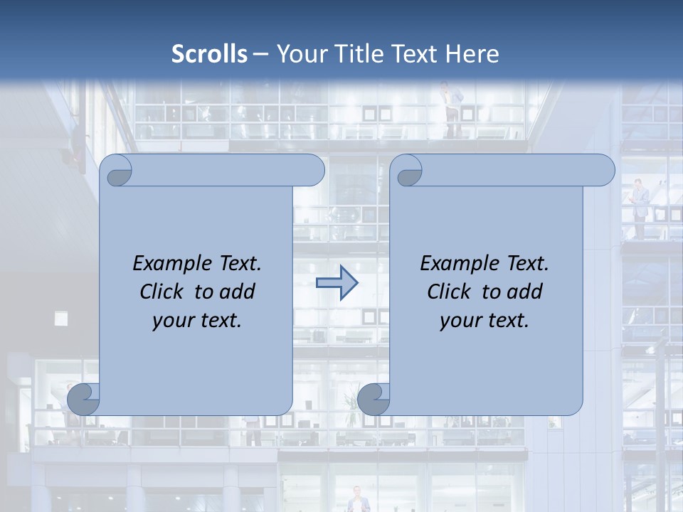 A Large Building With Many Windows And Balconies PowerPoint Template
