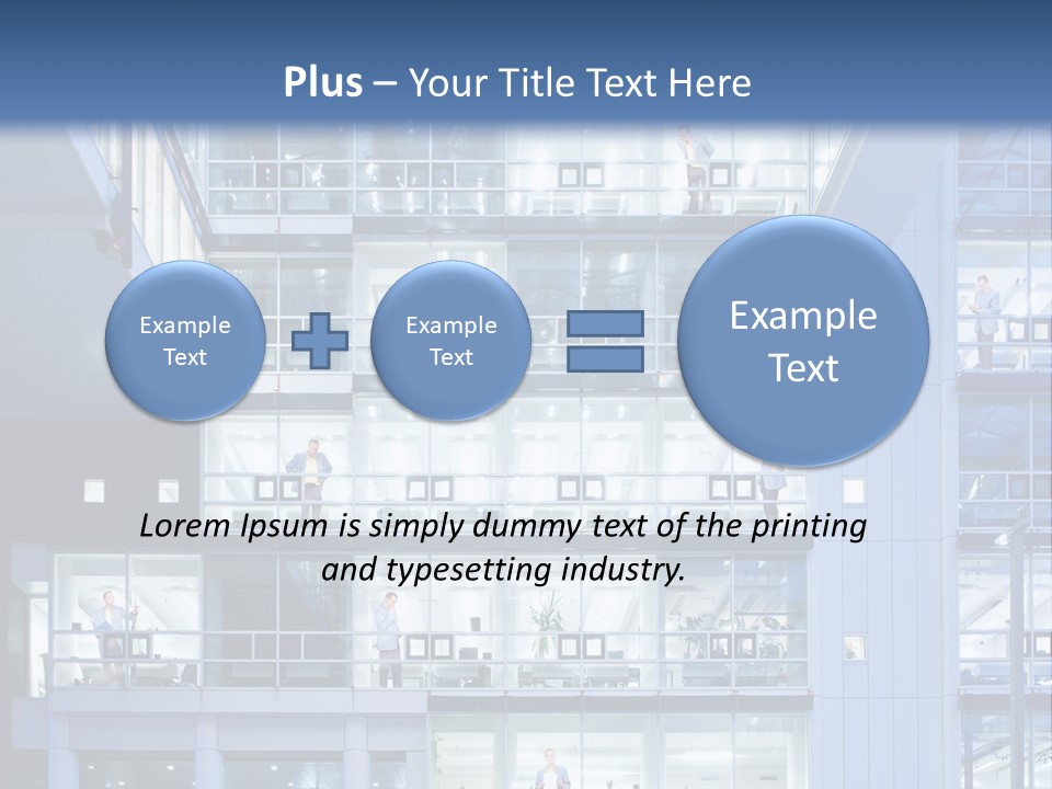 A Large Building With Many Windows And Balconies PowerPoint Template