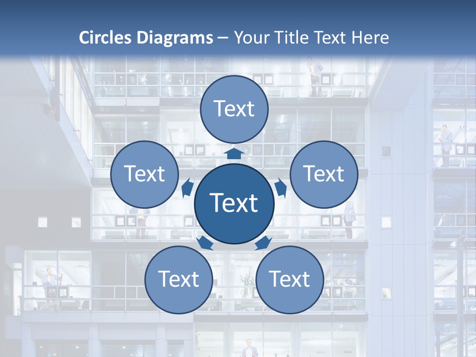 A Large Building With Many Windows And Balconies PowerPoint Template