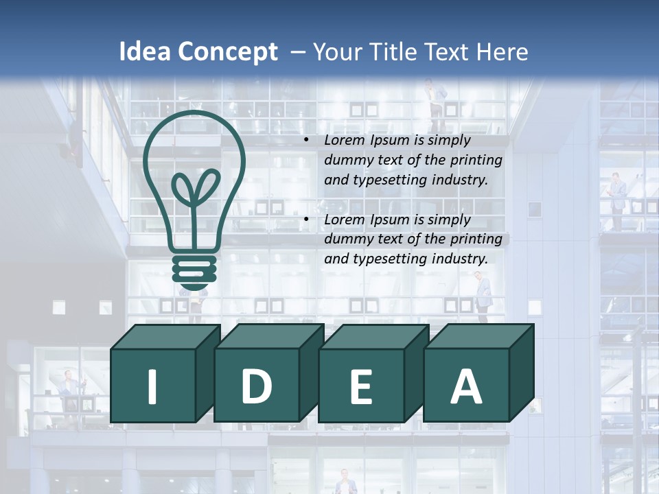 A Large Building With Many Windows And Balconies PowerPoint Template