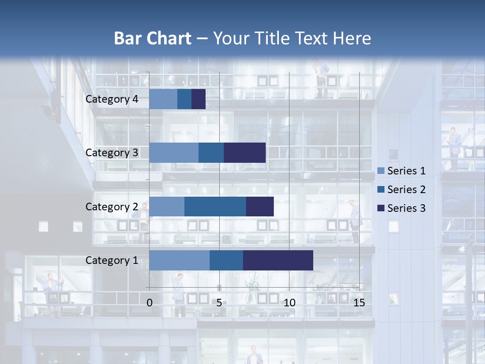 A Large Building With Many Windows And Balconies PowerPoint Template