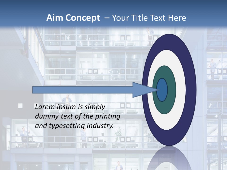 A Large Building With Many Windows And Balconies PowerPoint Template