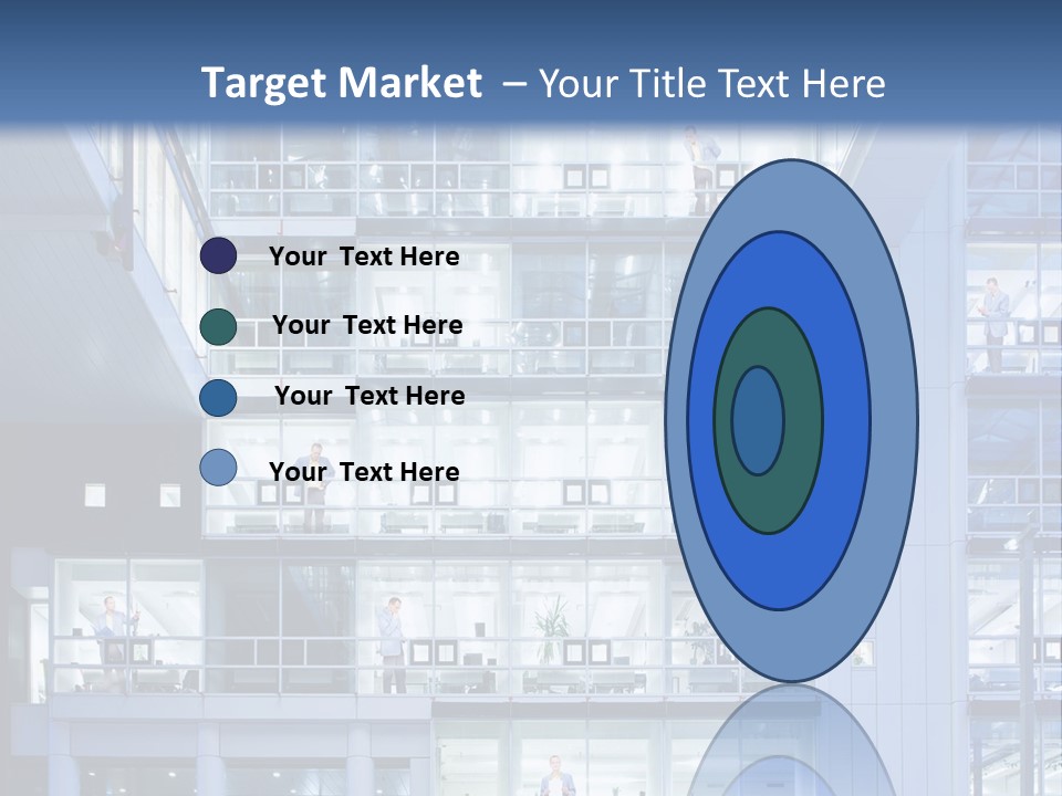 A Large Building With Many Windows And Balconies PowerPoint Template