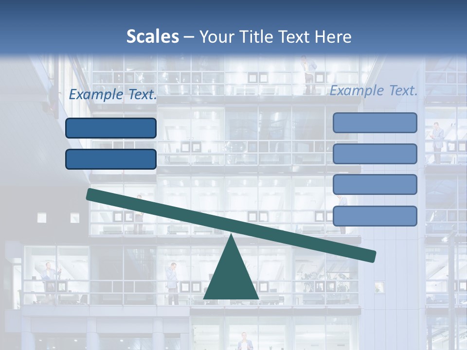 A Large Building With Many Windows And Balconies PowerPoint Template