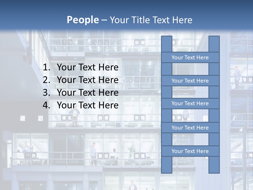 A Large Building With Many Windows And Balconies PowerPoint Template