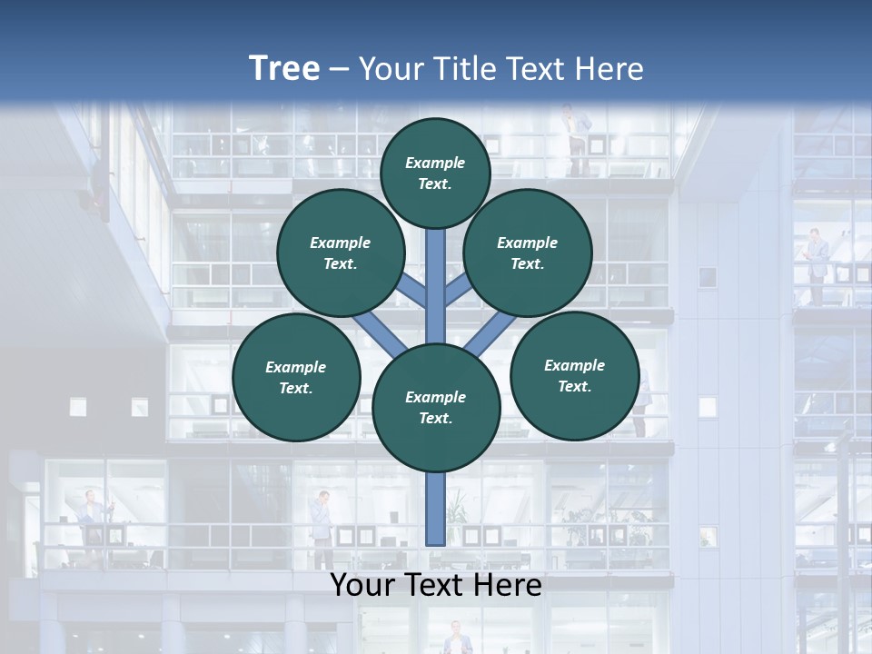 A Large Building With Many Windows And Balconies PowerPoint Template