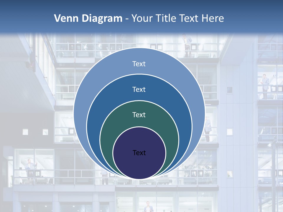 A Large Building With Many Windows And Balconies PowerPoint Template