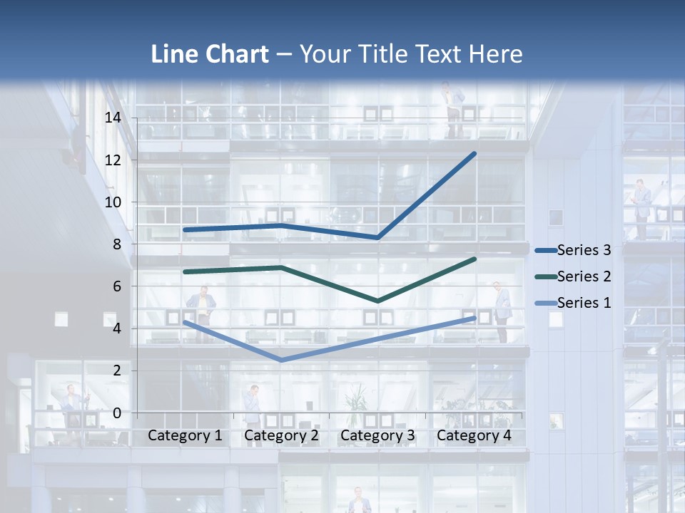 A Large Building With Many Windows And Balconies PowerPoint Template