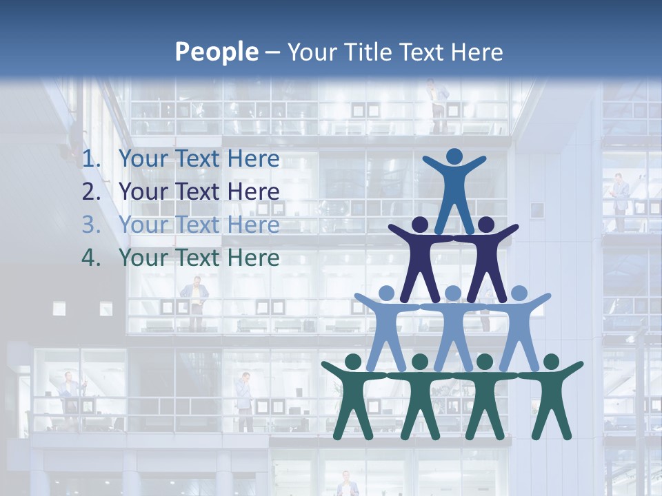 A Large Building With Many Windows And Balconies PowerPoint Template