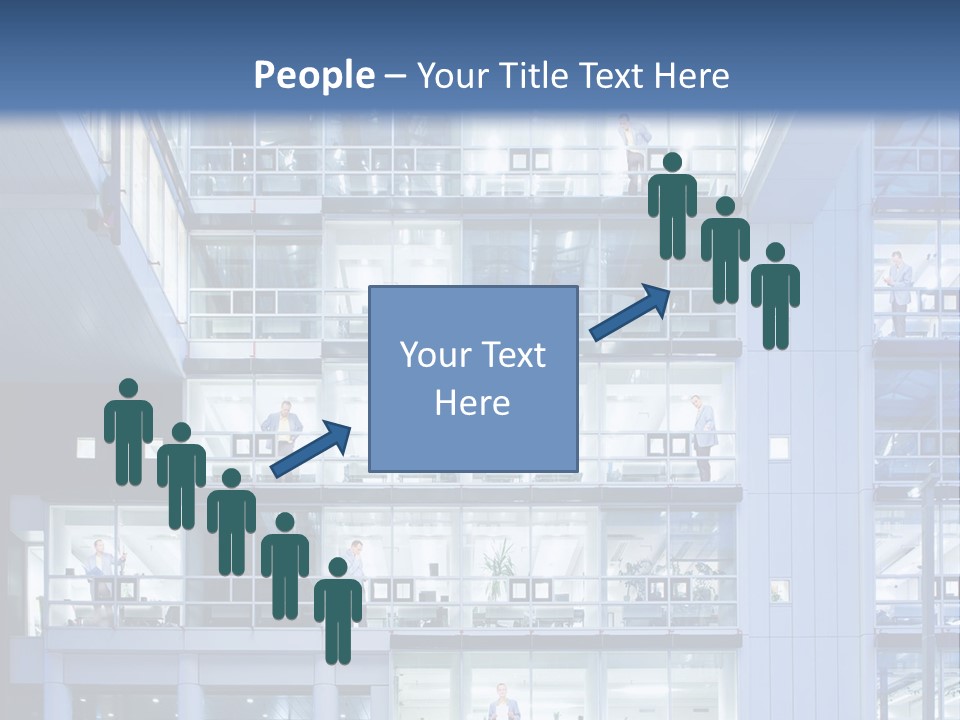 A Large Building With Many Windows And Balconies PowerPoint Template