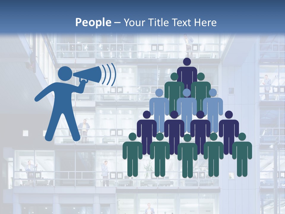 A Large Building With Many Windows And Balconies PowerPoint Template