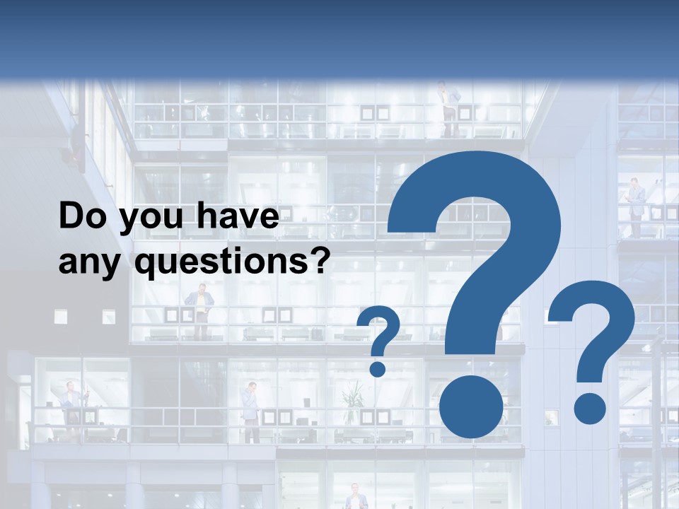 A Large Building With Many Windows And Balconies PowerPoint Template