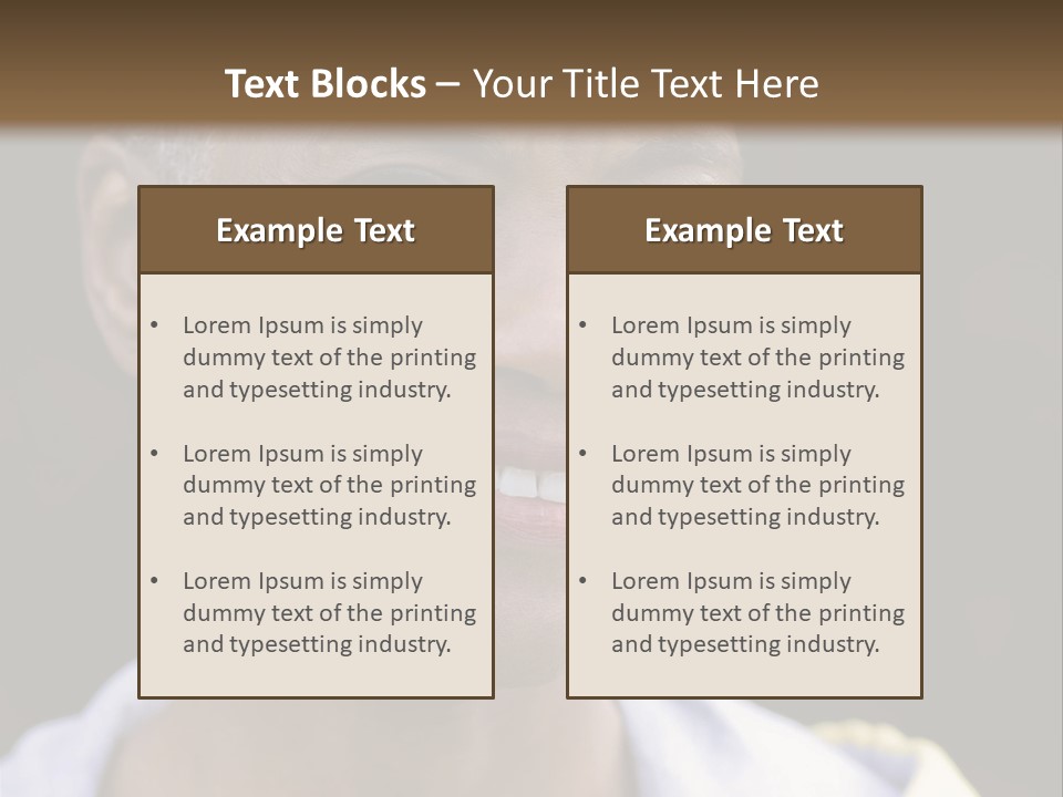 Sweatshirt Alone Mature PowerPoint Template