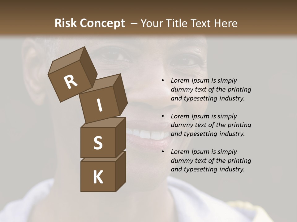 Sweatshirt Alone Mature PowerPoint Template