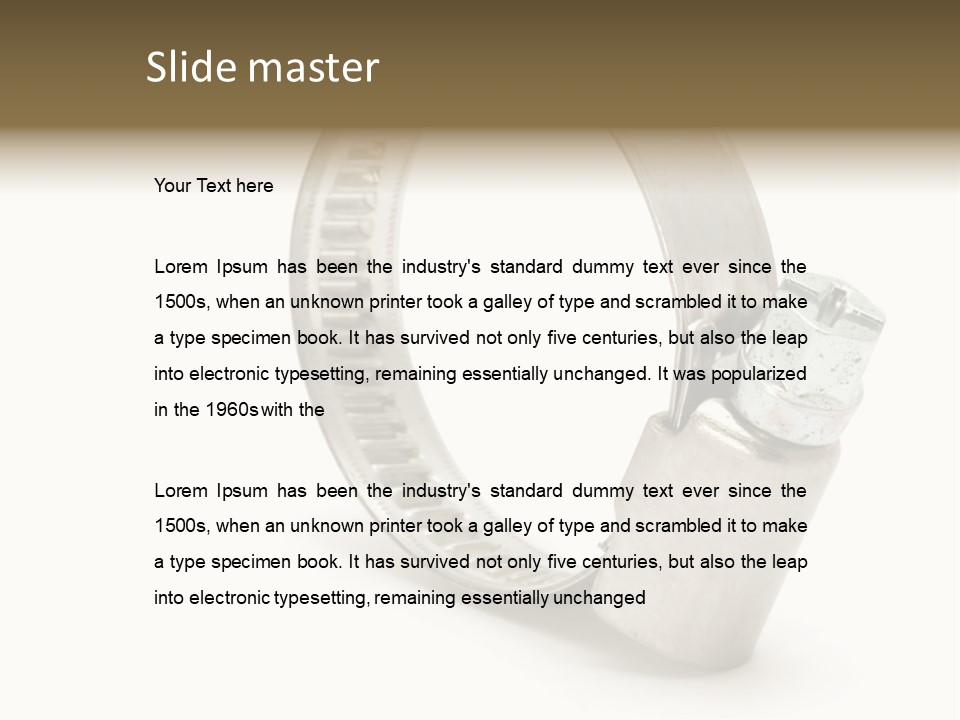 Isolate Tube Background PowerPoint Template