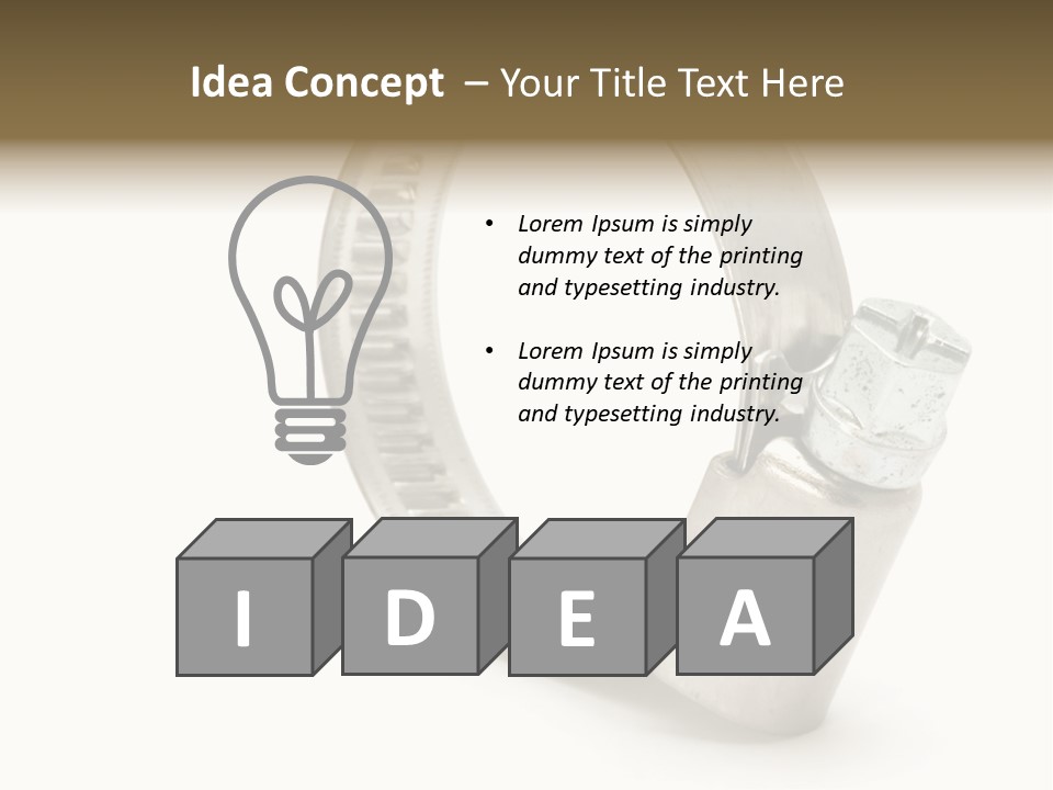 Isolate Tube Background PowerPoint Template