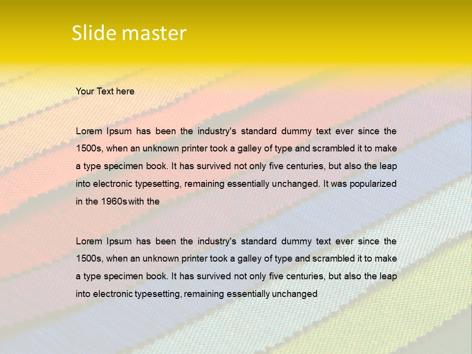 Image Quality Fashion PowerPoint Template