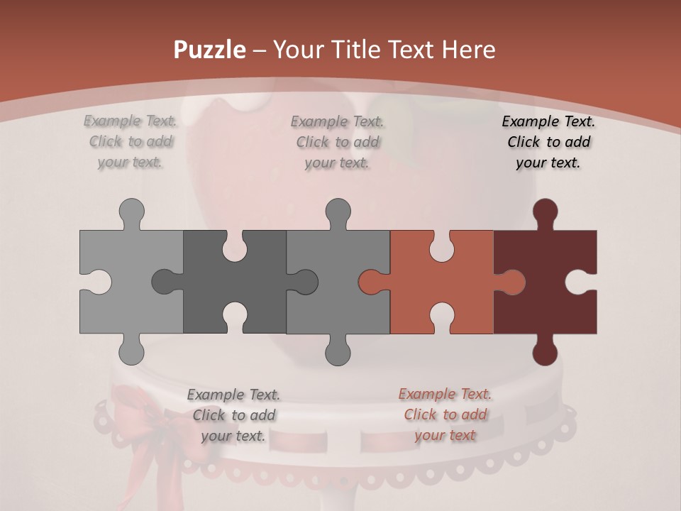 A Strawberry In A Glass Dome On A Checkered Table PowerPoint Template