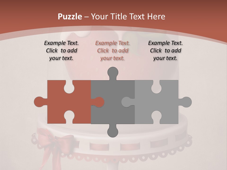 A Strawberry In A Glass Dome On A Checkered Table PowerPoint Template