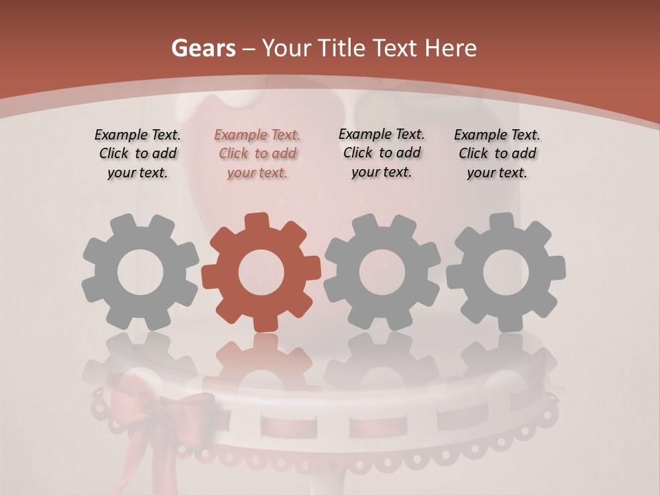 A Strawberry In A Glass Dome On A Checkered Table PowerPoint Template