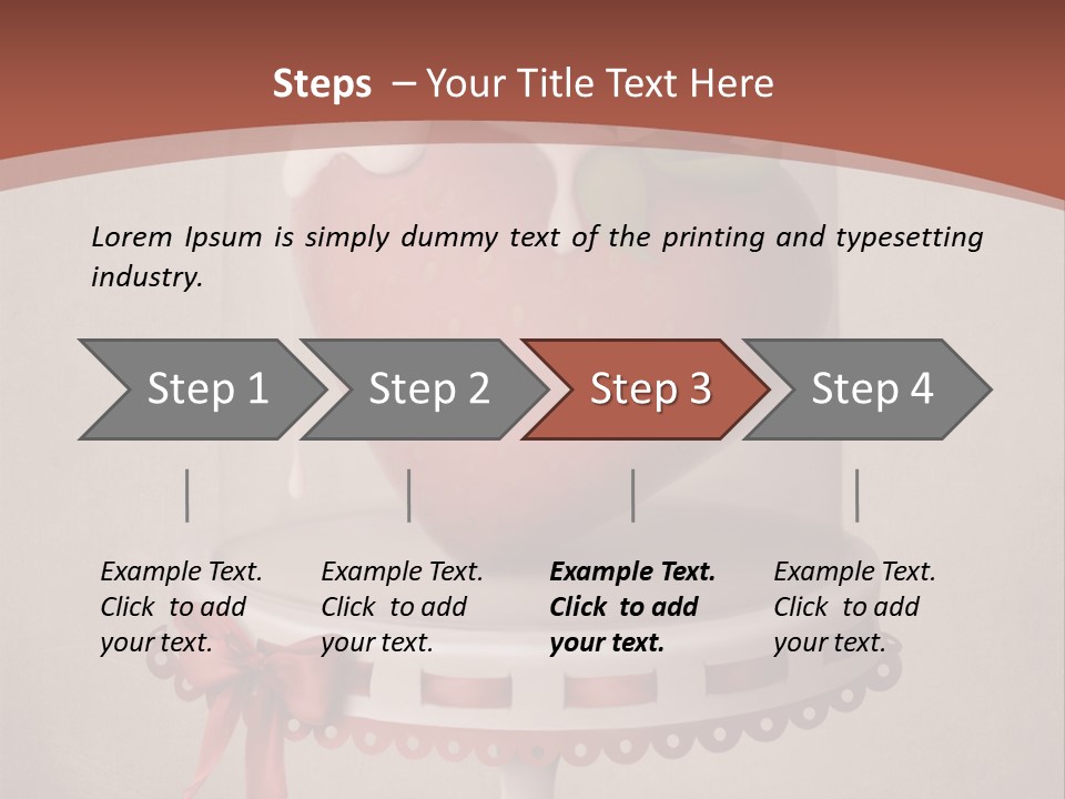 A Strawberry In A Glass Dome On A Checkered Table PowerPoint Template