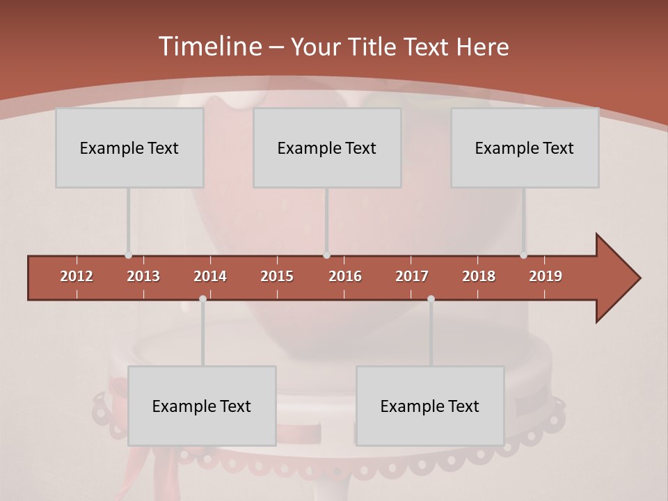 A Strawberry In A Glass Dome On A Checkered Table PowerPoint Template