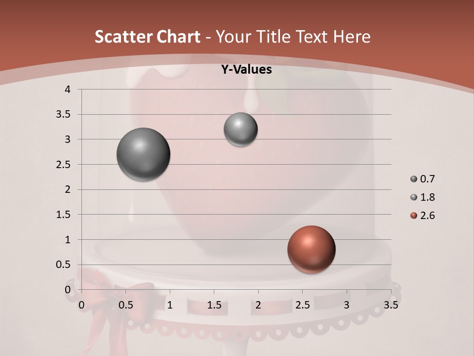 A Strawberry In A Glass Dome On A Checkered Table PowerPoint Template