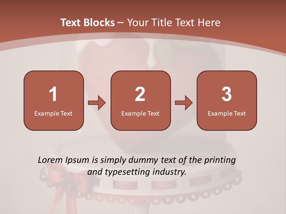 A Strawberry In A Glass Dome On A Checkered Table PowerPoint Template