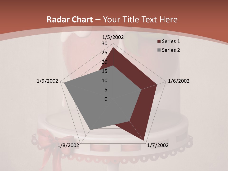 A Strawberry In A Glass Dome On A Checkered Table PowerPoint Template