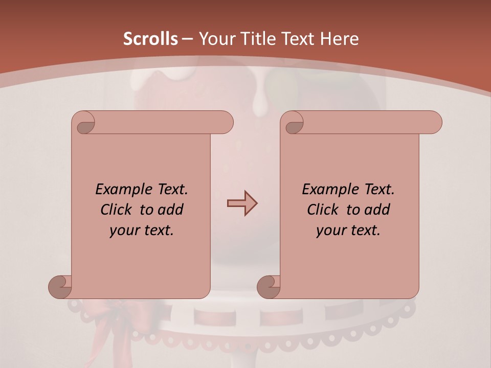 A Strawberry In A Glass Dome On A Checkered Table PowerPoint Template