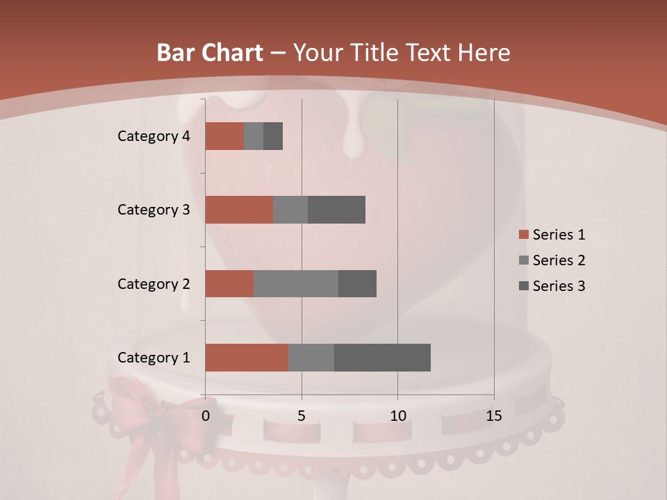 A Strawberry In A Glass Dome On A Checkered Table PowerPoint Template