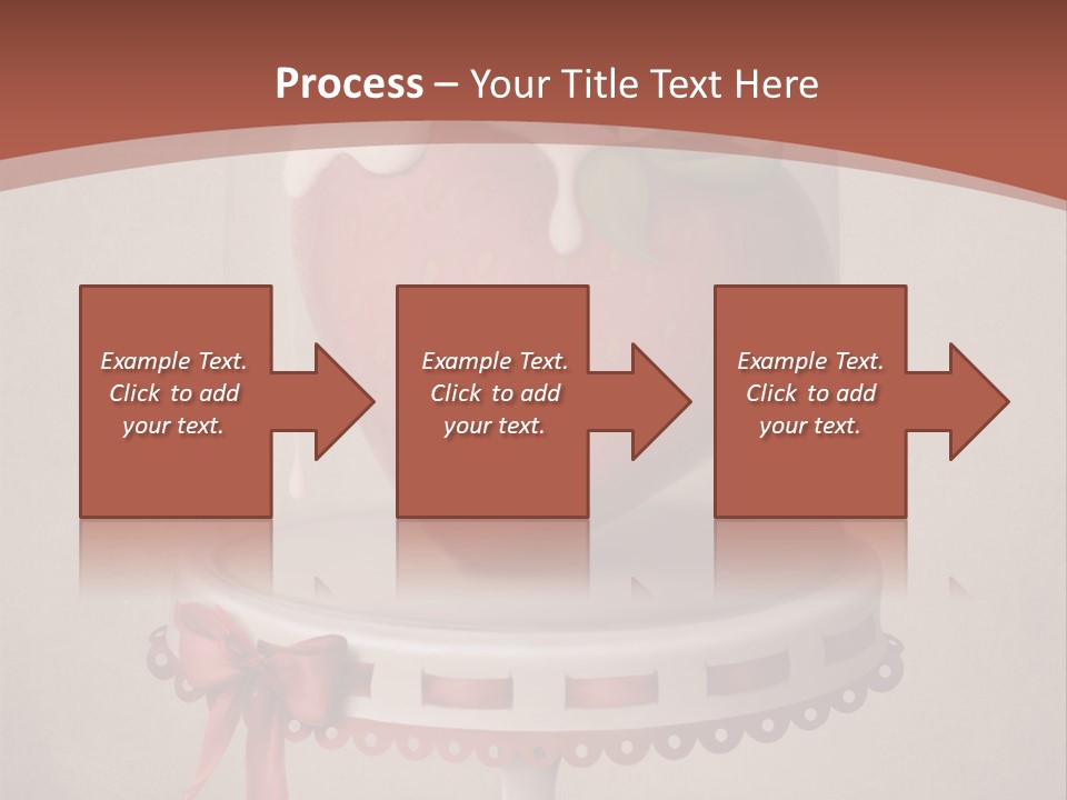 A Strawberry In A Glass Dome On A Checkered Table PowerPoint Template