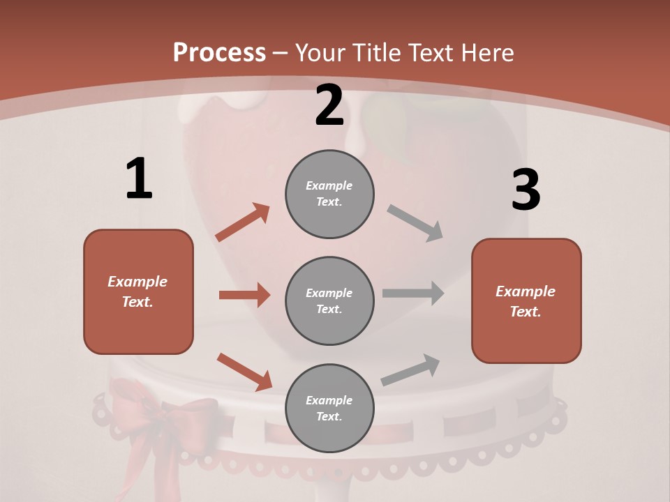 A Strawberry In A Glass Dome On A Checkered Table PowerPoint Template