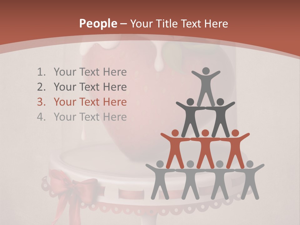 A Strawberry In A Glass Dome On A Checkered Table PowerPoint Template