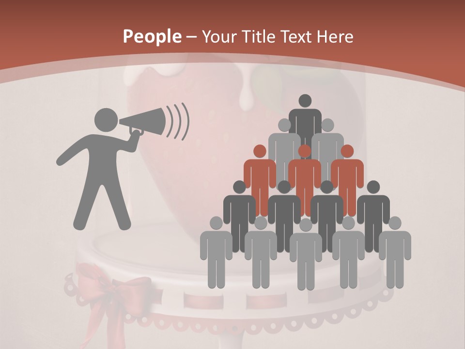 A Strawberry In A Glass Dome On A Checkered Table PowerPoint Template